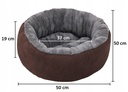 Okrągłe legowisko sofa dla psa i kota RegMag 50 cm – 2 kolory 3
