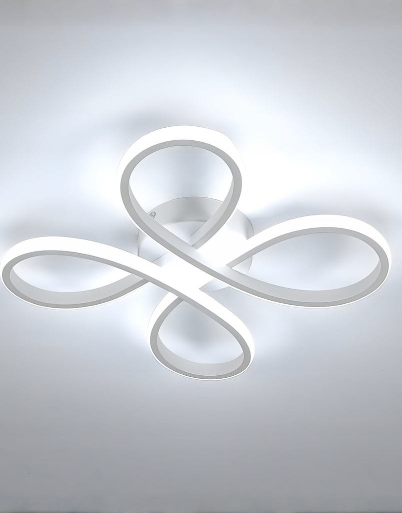 Lampa sufitowa LED plafon kwiat 4 obręcze 32 W RegMag z pilotem 2