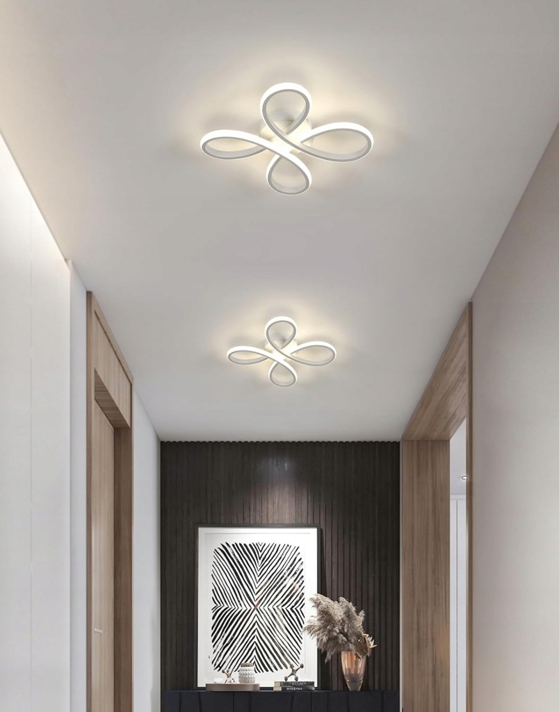 Lampa sufitowa LED plafon kwiat 4 obręcze 32 W RegMag z pilotem 8