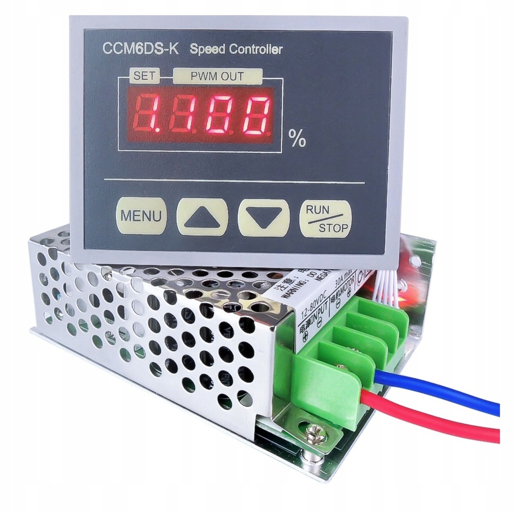 [5903899640676] Regulator obrotów silnika DC PWM 10-80V 30A z wyświetlaczem