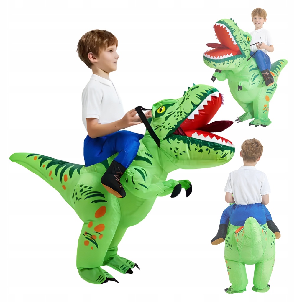 [5906893920416] Dmuchany kostium dinozaur T-Rex dla dzieci, rozmiar M RegMag