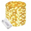 Lampki druciki na baterie RegMag 50 LED 5 m, ciepłe, z pilotem