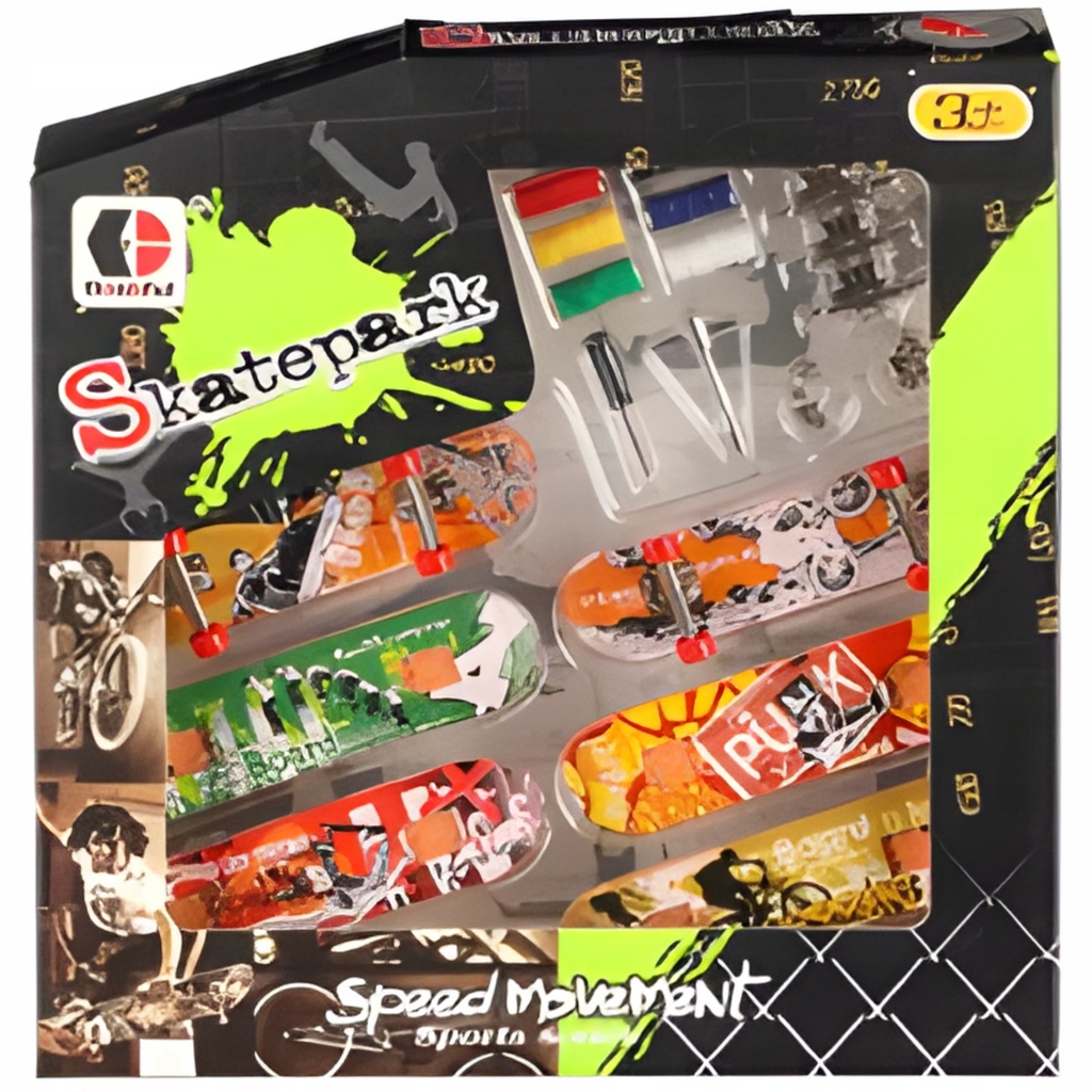 [5906893919083] Zestaw 4 mini fingerboardów i 2 desek RegMag FB-02-A
