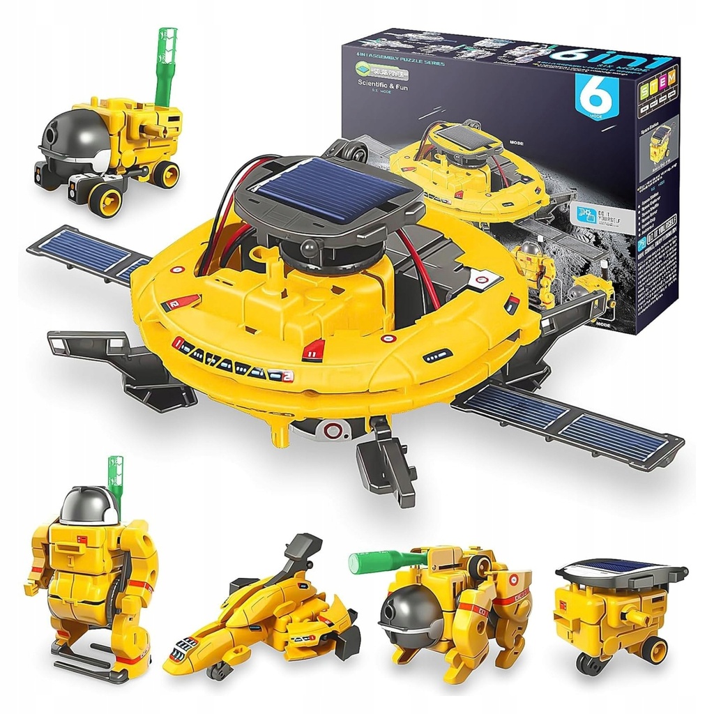 [5903899648368] Robot solarny 6w1 RegMag – zestaw konstrukcyjny