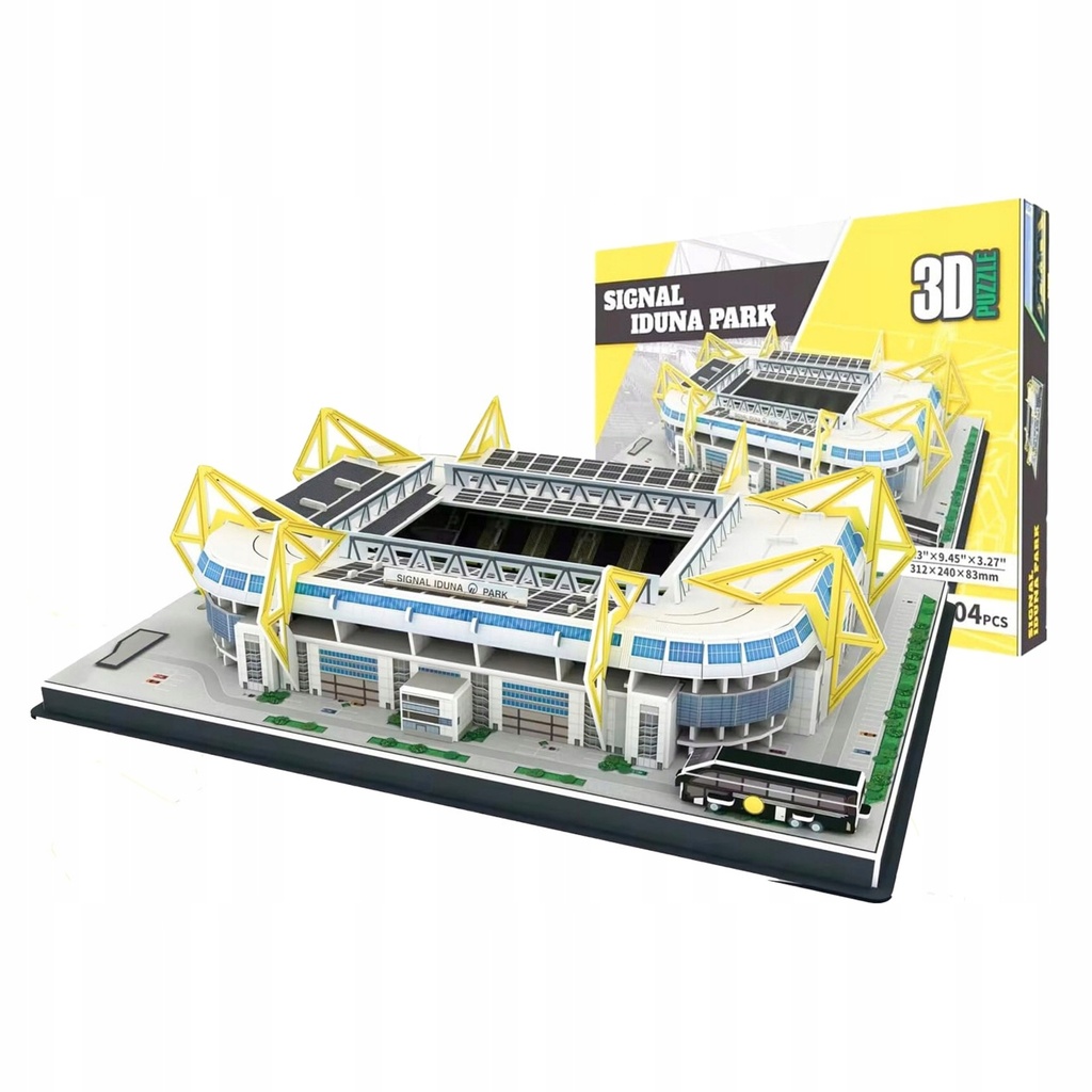 [5906893901101] Puzzle 3D stadion Signal Iduna Park Borussia Dortmund 104 el. RegMag