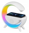 Głośnik Bluetooth z ładowarką i lampką RGB DexXer BT2301 biały