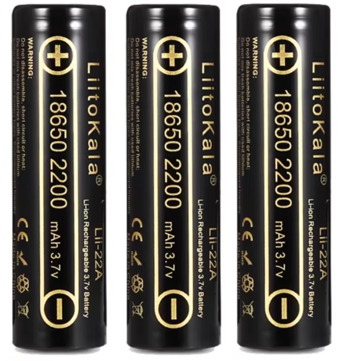 [5906893900920] Akumulatory 18650 Liitokala Lii-22A 2200 mAh 3 szt.