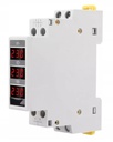 Cyfrowy woltomierz 3-fazowy DIN Regmag BV-3R 80–500 V AC