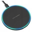 Ładowarka indukcyjna QI 15W USB-C LED RegMag czarna