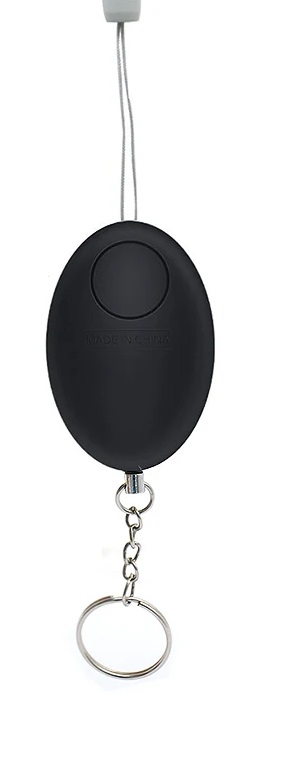 [5903899646661] Alarm osobisty 130dB z brelokiem RegMag DZ-01 czarny