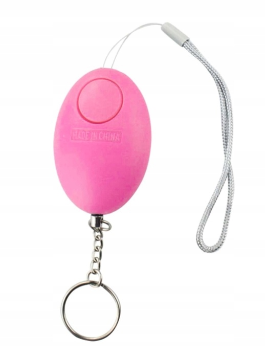 [5903899649648] Alarm osobisty 130 dB RegMag DZ-01 różowy brelok
