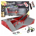 Zestaw skateparku z fingerboardem i BMX RegMag FB-09-B