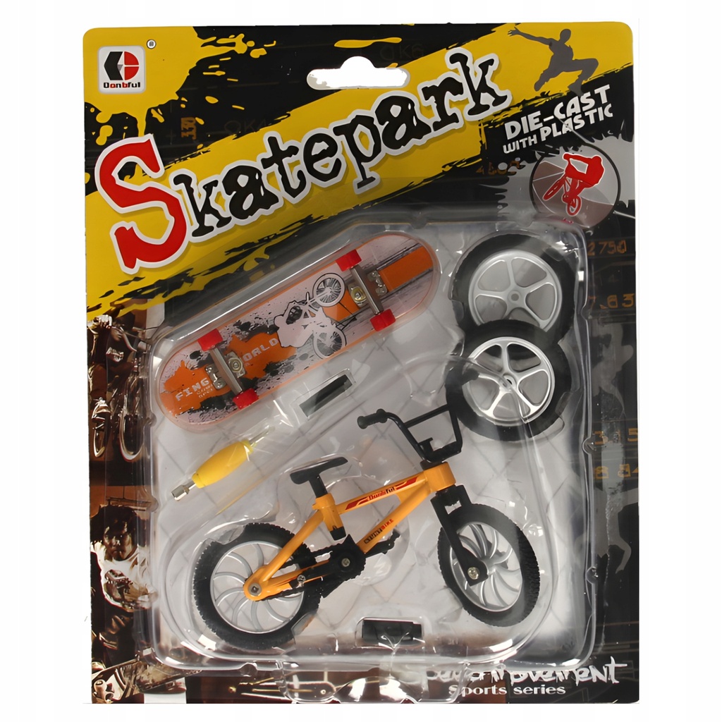 [5906893919113] Zestaw mini BMX 11 cm i deskorolka RegMag FB-12