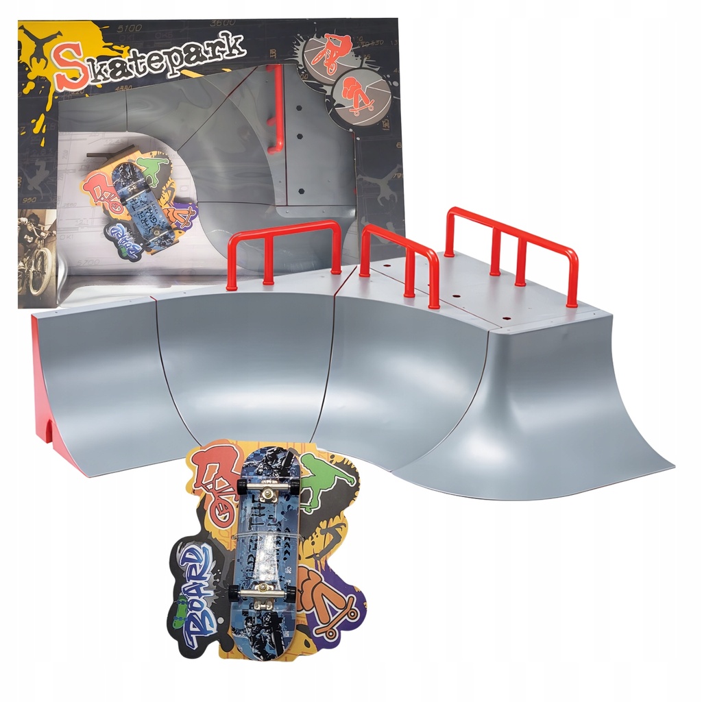 [5906893919120] Zestaw skatepark bowl z fingerboardem RegMag FB-13-B