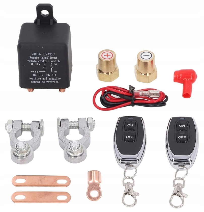 [5903899649433] Zdalny wyłącznik akumulatora 200A 12V RegMag z 2 pilotami