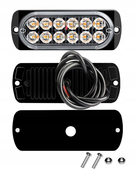 [5903899649259] Zestaw 4 lamp ostrzegawczych LED RegMag 12–24V