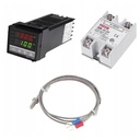 Zestaw regulator REX-C100 SSR, przekaźnik 40DA i termopara K RegMag