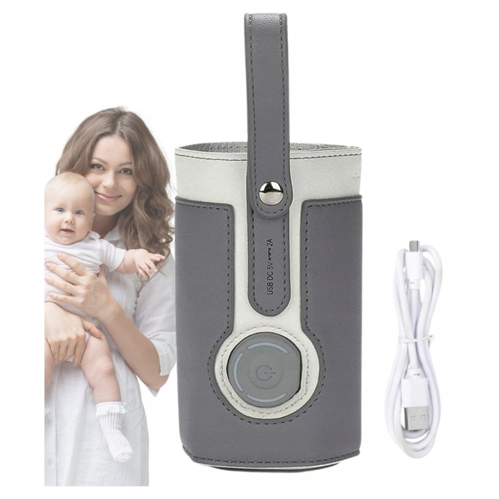 [5906893901347] Przenośny podgrzewacz do butelek USB z regulacją temperatury RegMag