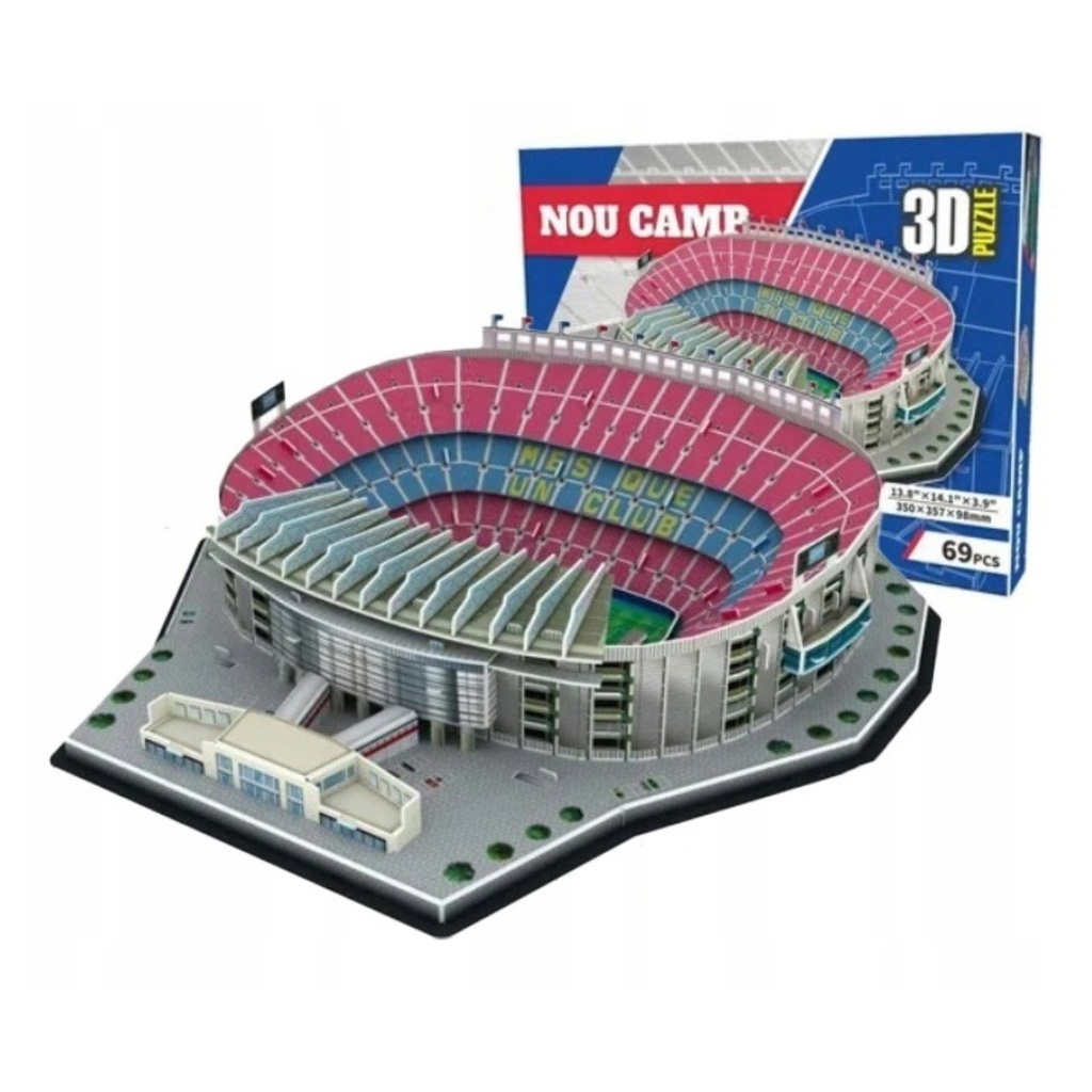 [5903899649372] Puzzle 3D stadion Camp Nou FC Barcelona z pianki Clever & Happy