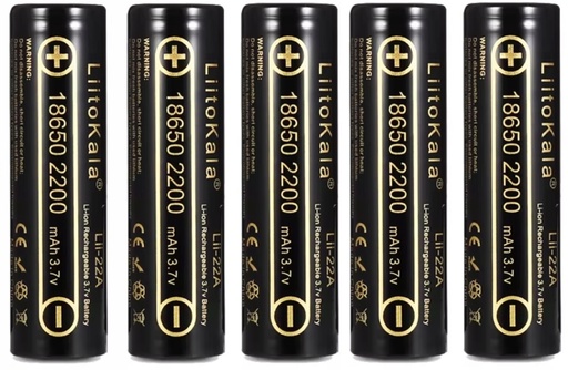 Ogniwo Li-Ion Liitokala Lii-22A 18650 2200 mAh 3,7 V – 5 szt.