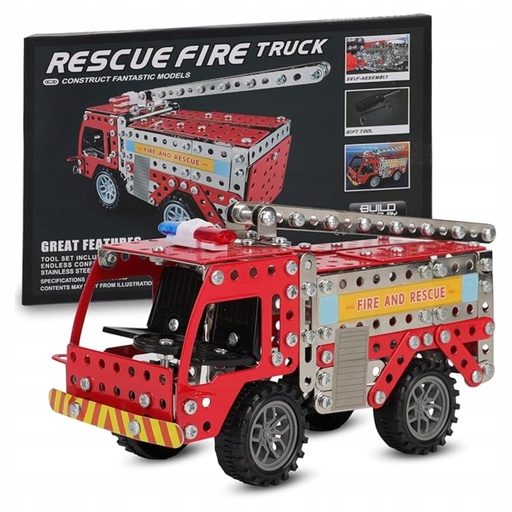 Metalowy model do składania wóz strażacki RegMag ZS-04 – 292 elementy